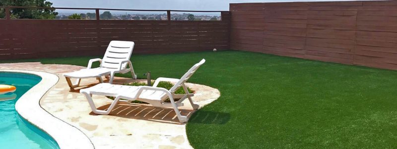 Synthetic Turf in pool area, San Diego