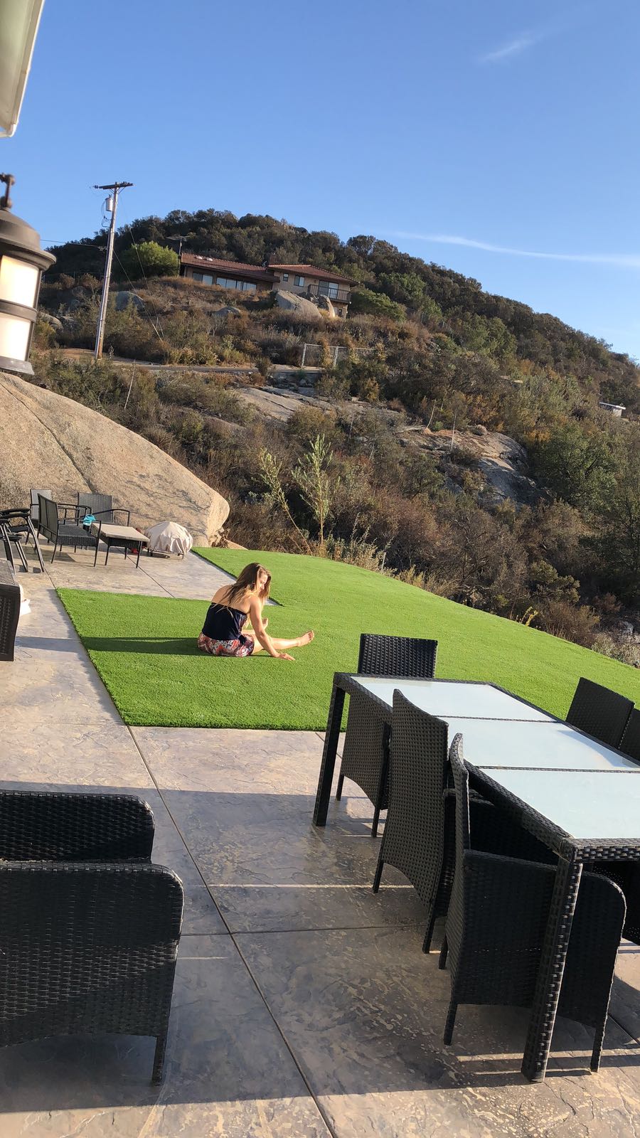 Artificial turf installation
